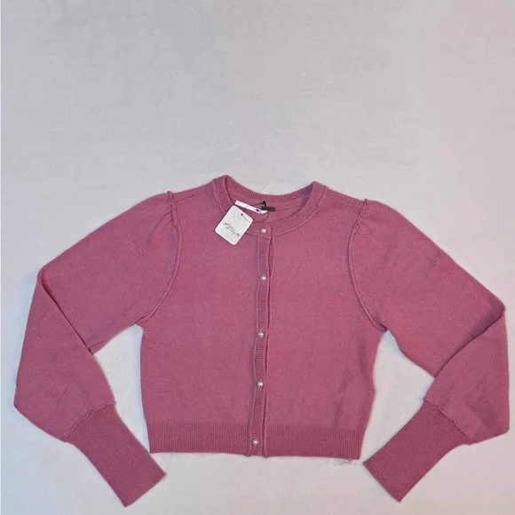 Free People Pearl Button 100% Cashmere Cardigan Sweater - Picture 8 of 9